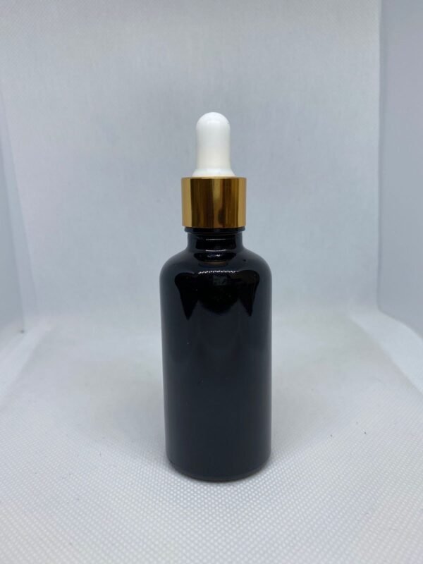 Negro 50ml con bulbo pipeta dorado